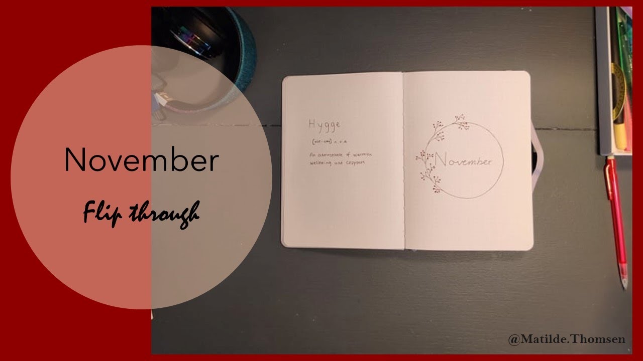 November 2021 Bullet Journal Flip Through