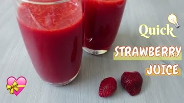 How to make Strawberry Juice | Healthy recipe
