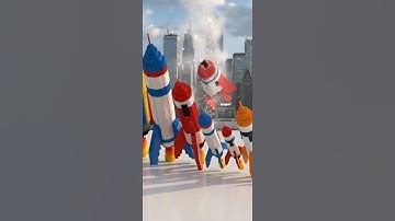 LEGO Rockets vs City Skyline Epic Miniature Size Comparison🚀🏙️