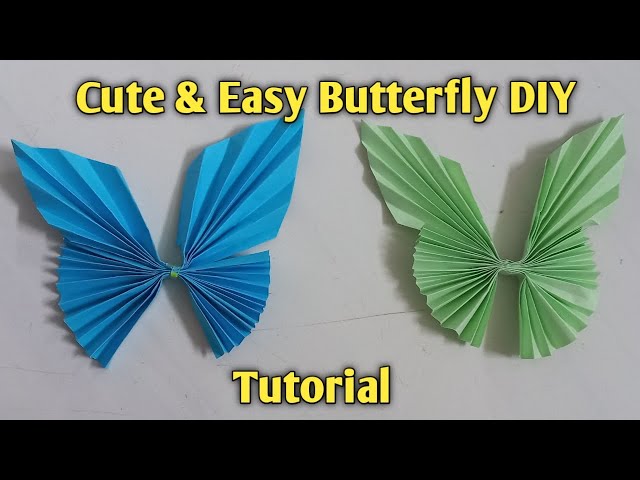 Easy Paper Butterfly Origami - Cute & Easy Butterfly DIY - Origami