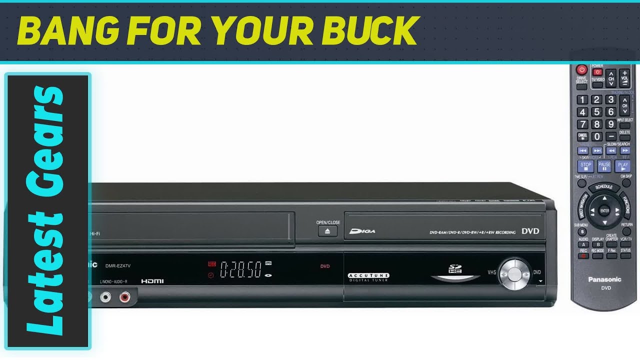 Panasonic DMR-EZ47V DVD Recorder/VCR Combo with Built-In Tuner and