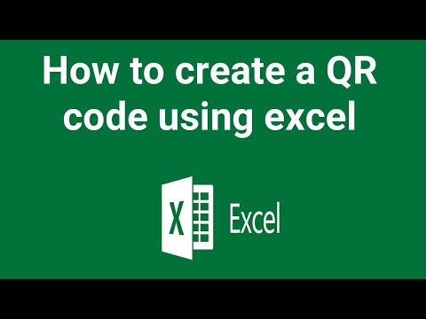 How to create a QR code using excel