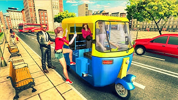 India Modern Tuk Tuk Auto Rickshaw-City Road Auto Rickshwa Driving Simulator Android iOS Gameplay