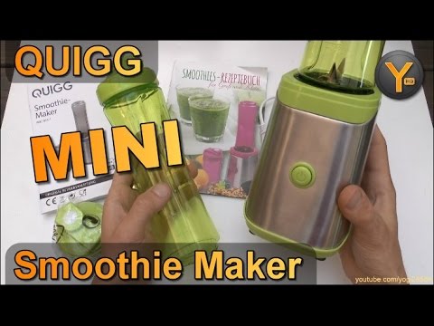 Kurztest: QUIGG Smoothie Maker / Mini Mixer von ALDI Nord - YouTube