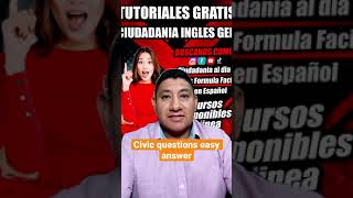 100 civic questions  /  1 simple Answer for your citizneship interview#shorts