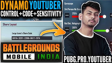 (2022) DYNAMO GAMING Control Code 1.8 Update & Dynamo Gaming Sensitivity Code || BGMI/PUBG MOBILE