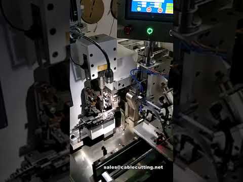 Fully Automatic Ribbon Cable Cutting Stripping Crimping Machine