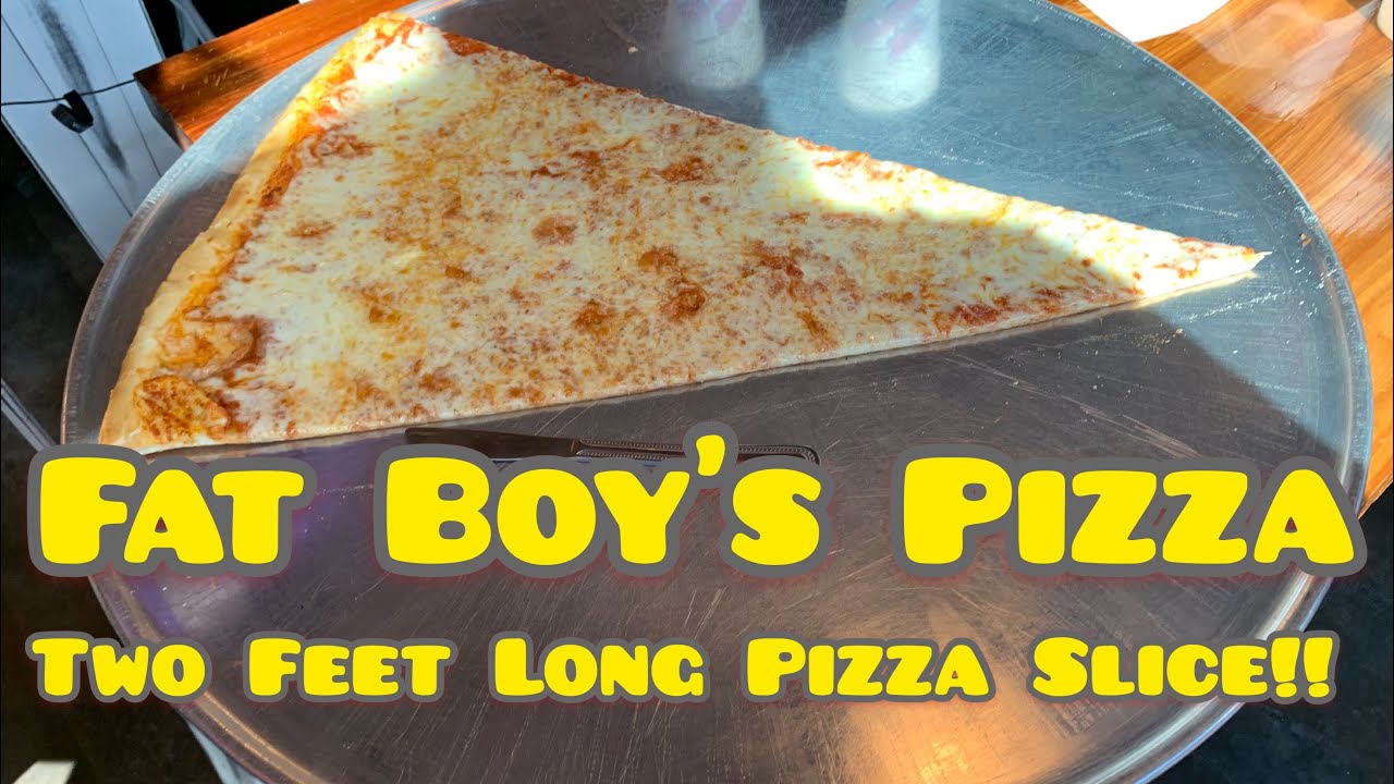 Fat Boy S Pizza 2 Feet Long Pizza Slice International Pizza Day Youtube