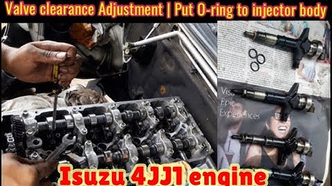 How to Adjust Valve Clearance of 4JJ1 Isuzu Altera