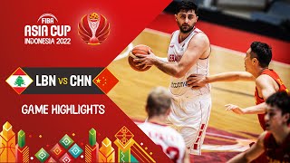Lebanon 🇱🇧 - China 🇨🇳 | Basketball Highlights - #FIBAASIACUP 2022