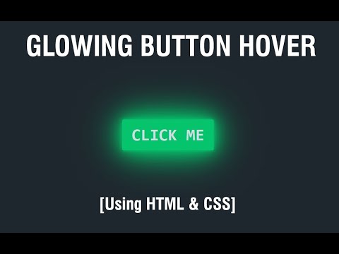 #14 CSS Neon Light Button Animation Effects on Hover | Using HTML and CSS