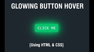 #14 CSS Neon Light Button Animation Effects on Hover | Using HTML and CSS
