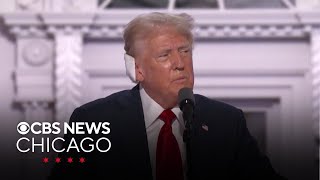 Former President Trump talks shooting, accepts nomination during RNC speech