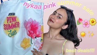 *BEST 35* NYKAA PINK SUMMER SALE RECOMMENDATIONS 2024 + What’s my Nykaa summer sale bag 🌷🌼🌸