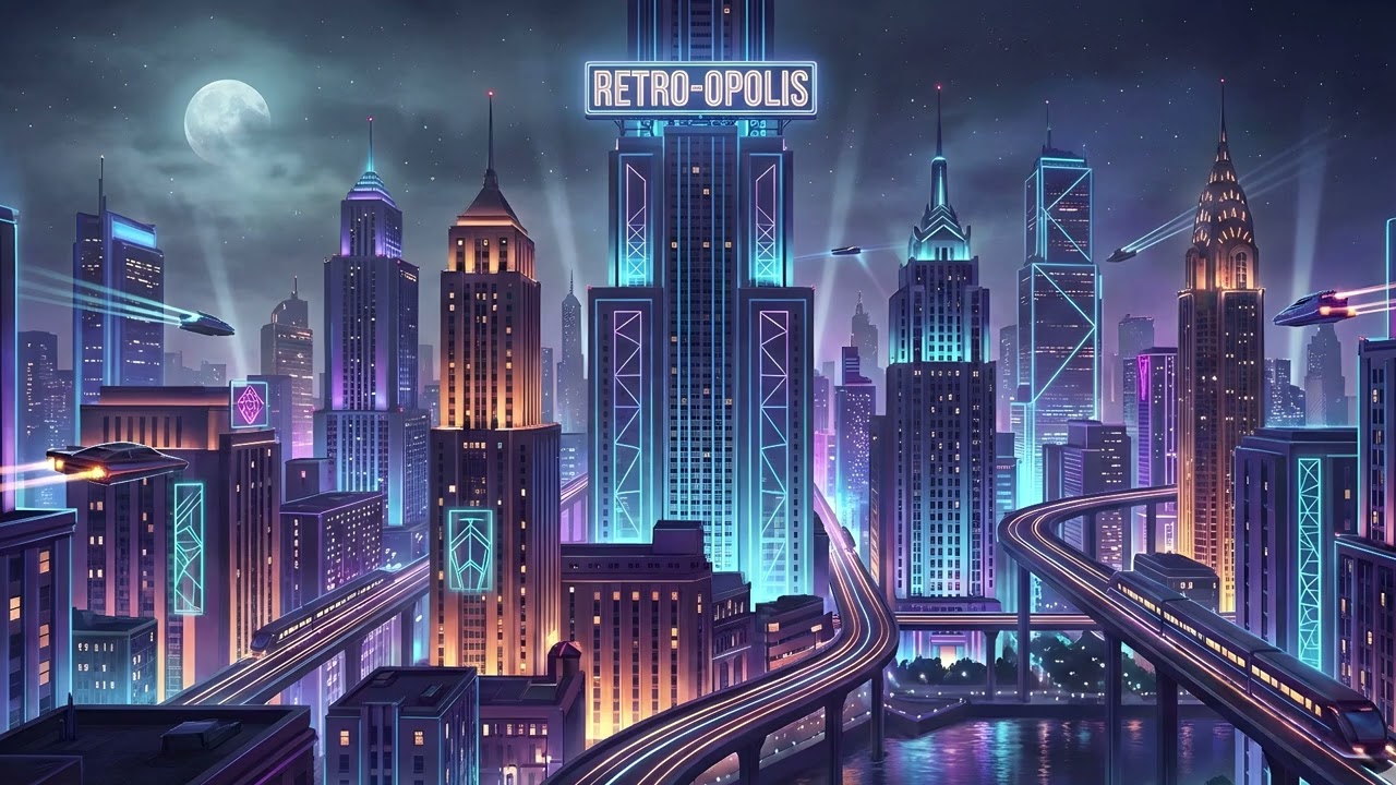 Late Night Neon Drive – Retro Synth Instrumentals for Focus & Relaxation - Background Music Lo-fi