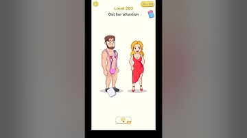 Delete Puzzle Level 203 | Delete Puzzle Get the attention Solution