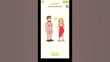 Delete Puzzle Level 203 | Delete Puzzle Get the attention Solution