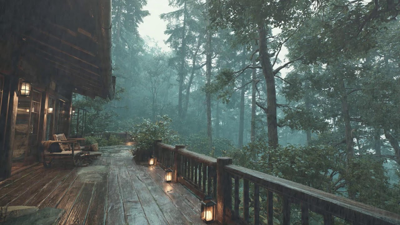 12 Hours of Rain on Cabin Roof — Insomnia Relief & Relaxation