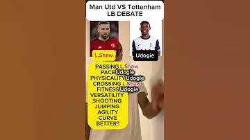 Luke Shaw VS Udogie WHO IS BETTER Lukeshaw Udogie Pl Manutd Spurs Football Playercomparison 