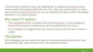 Fixing mat-select Not Updating on Selection in Angular Material