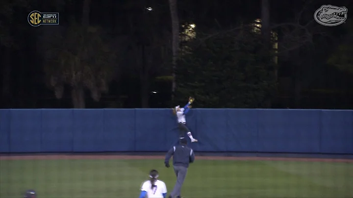 Florida Softball: Kirsti Merritt catch 2-13-15