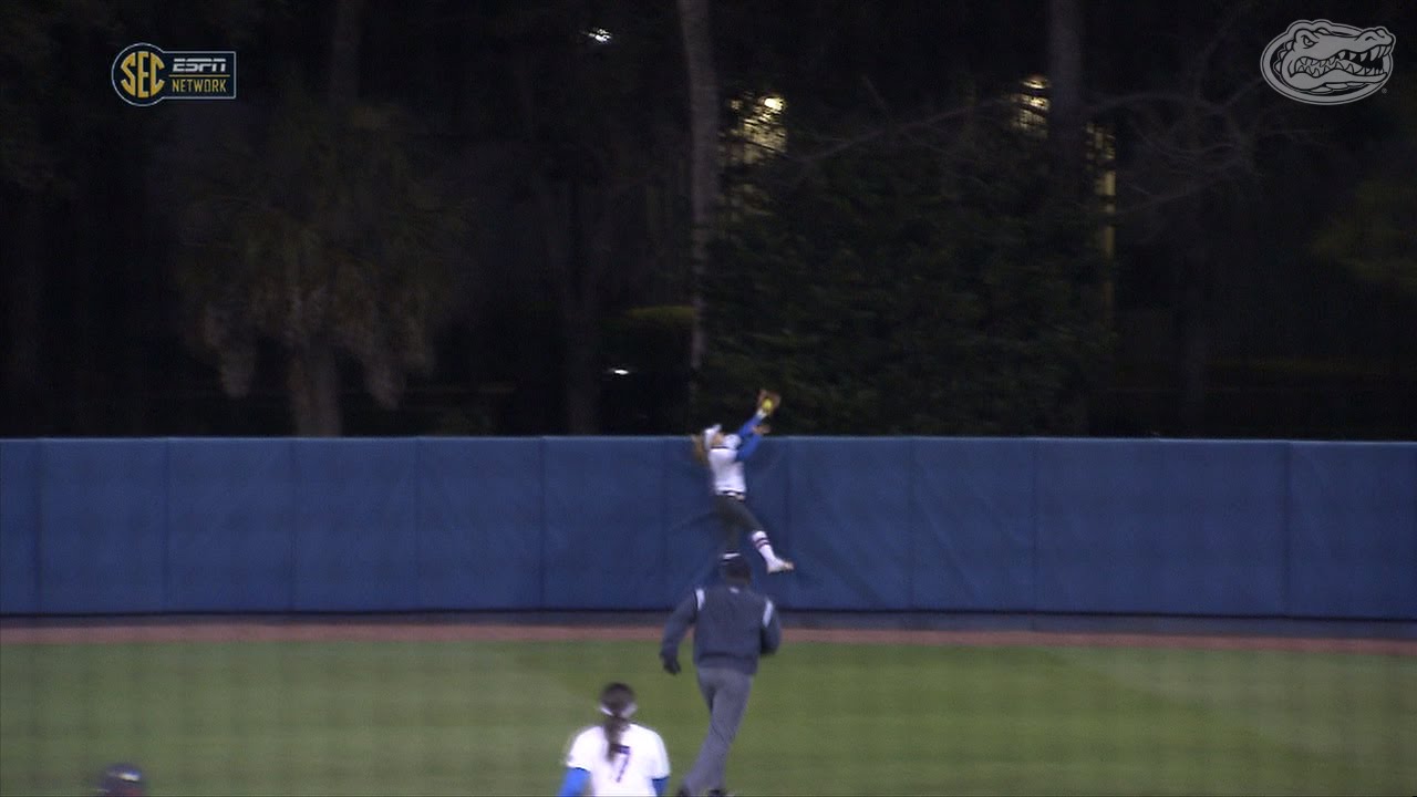 ufr Florida Softball: Kirsti Merritt catch 2-13-15