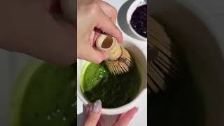 blackberry matcha latte 💜🍵🪽 #valentinesmatcha #matcha