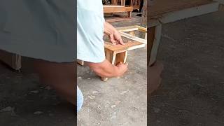 Assembling Small Wooden Stool Frame Using Basic Hand Tools