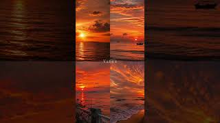 ✨ Where the sky kisses the sea.🌊☀️ #aesthetic #sea #skyline #cityskyline #skyview #love
