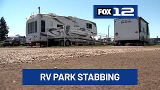 Stabbing suspect dead after being shot by deputy at Sheridan RV park