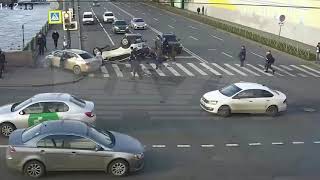 ДТП 23.10.2019 авария Санкт-Петербург наезд на пешеходов