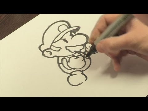 How To Draw Mario Of Mario Bros - YouTube