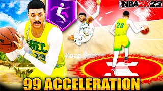 This 65 3PT PLAYMAKER w/ 99 ACCELERATION + 86 PASS + 90 STEAL is DOMINATING The REC in NBA 2K23