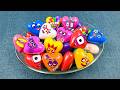 Numberblocks🌈 Fun With Alphablocks Hidden Slime Clay in Mini Heart Coloring! Satisfying ASMR Video