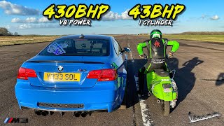 POWER TO WEIGHT.. 43HP VESPA SCOOTER vs 430HP V8 BMW M3 screenshot 2