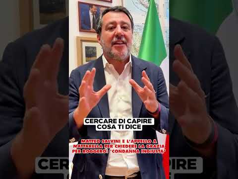 Video Matteo Salvini e lappello a Mattarella per chiedere la grazia per Roggero - RTL 102.5