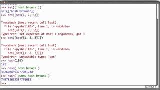 More Experiments With Sets - Intro to Computer Science