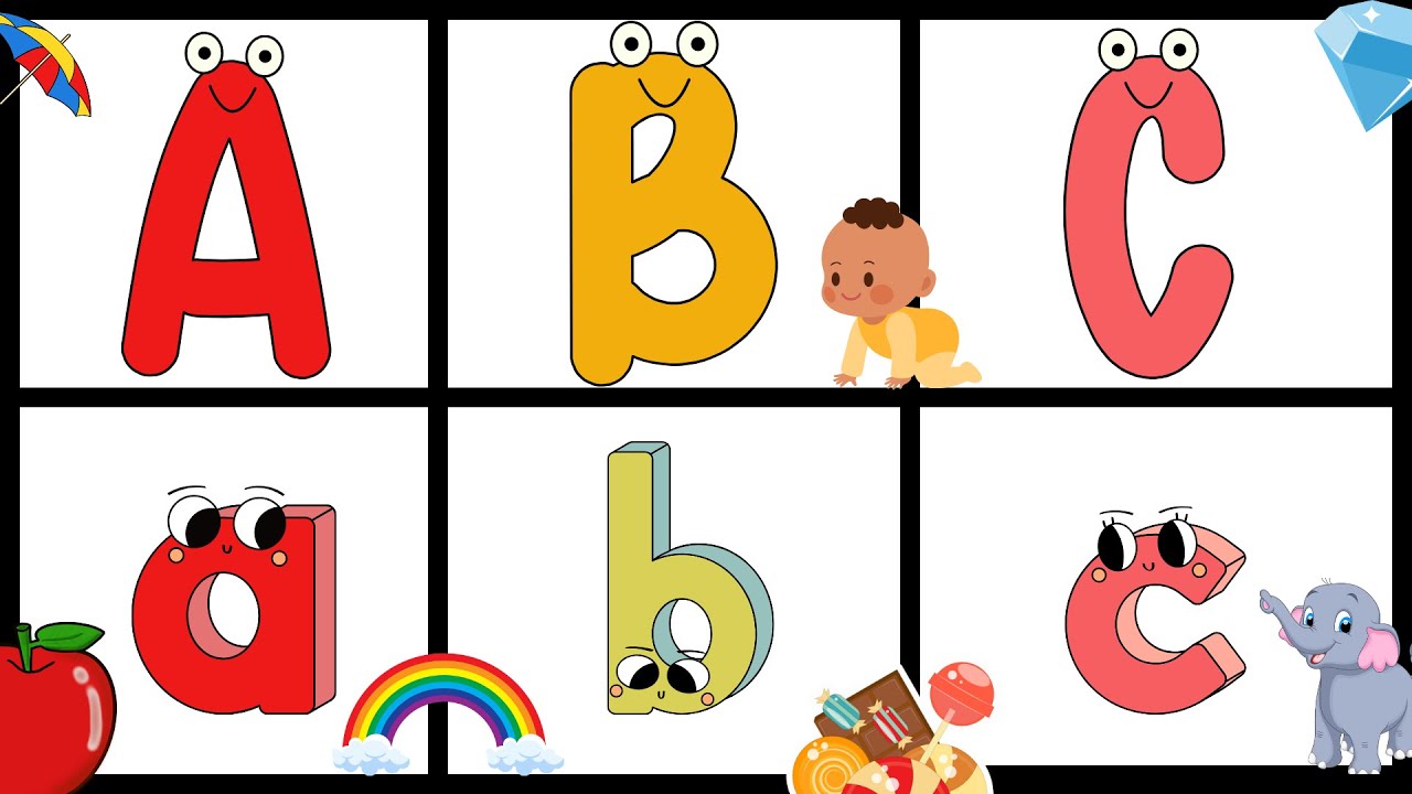 ABC Song Without Music - New Alphabet Version from A for Apple to Z for ...