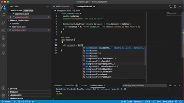 Dart Errors and Exceptions - Exceptions (try-catch-finally blocks) and create own Exception class