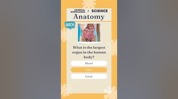Anatomy General Knowledge 🫀 Quiz - Science Trivia #1 #shorts #reels #shortsfeed #reelsinstagram