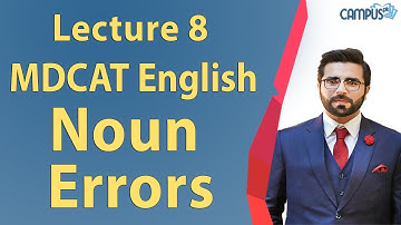 MDCAT English - Noun errors Lecture Series - MDCAT English