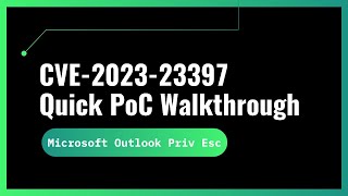 CVE-2023-23397 Quick & Dirty PoC