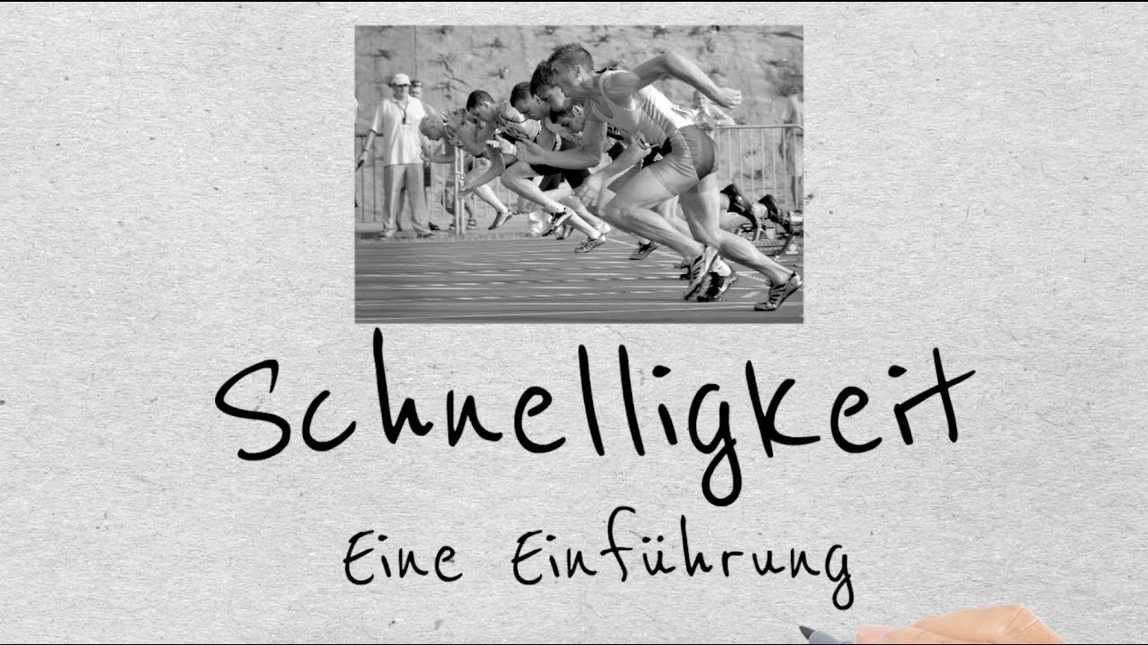 Schnelligkeit - Eine Einführung / Trainingslehre - Sporttheorie - YouTube