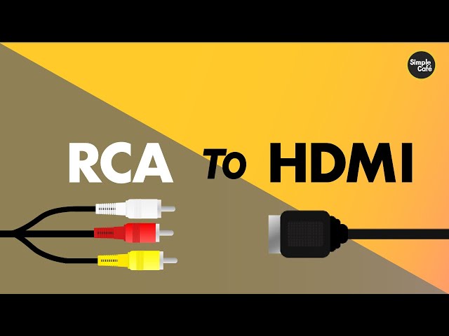kontanter Møntvask termometer Play RCA devices on HDMI Tv's - YouTube
