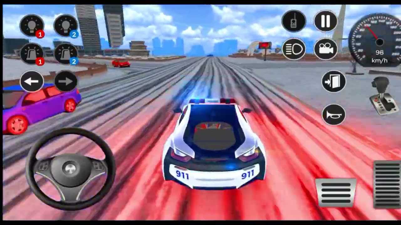 عبة سيارةقيادة الشالشرطة - محاكي سيارةرطة - رجل الشرطة - لعب لعبة سيارة الشرطة - 4652