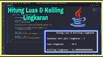 Menghitung Luas dan Keliling Lingkaran Java