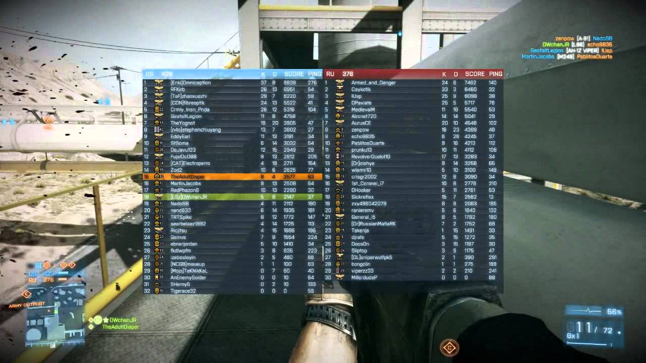 Battlefield 3 Loadout : Sniper Iron Sights : Montage