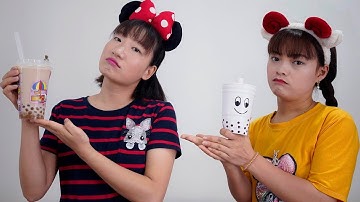 Squishy Trà Sữa – Chị Dạy Em Phải Biết Chia Sẻ ❤ BIBI TV ❤