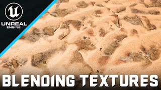 Landscape Blend Textures with Displacement Unreal Engine 5.3