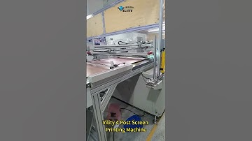Large-Format 4-Post Screen Printing Machine for Copper Foil | High-Precision Printing by Vility